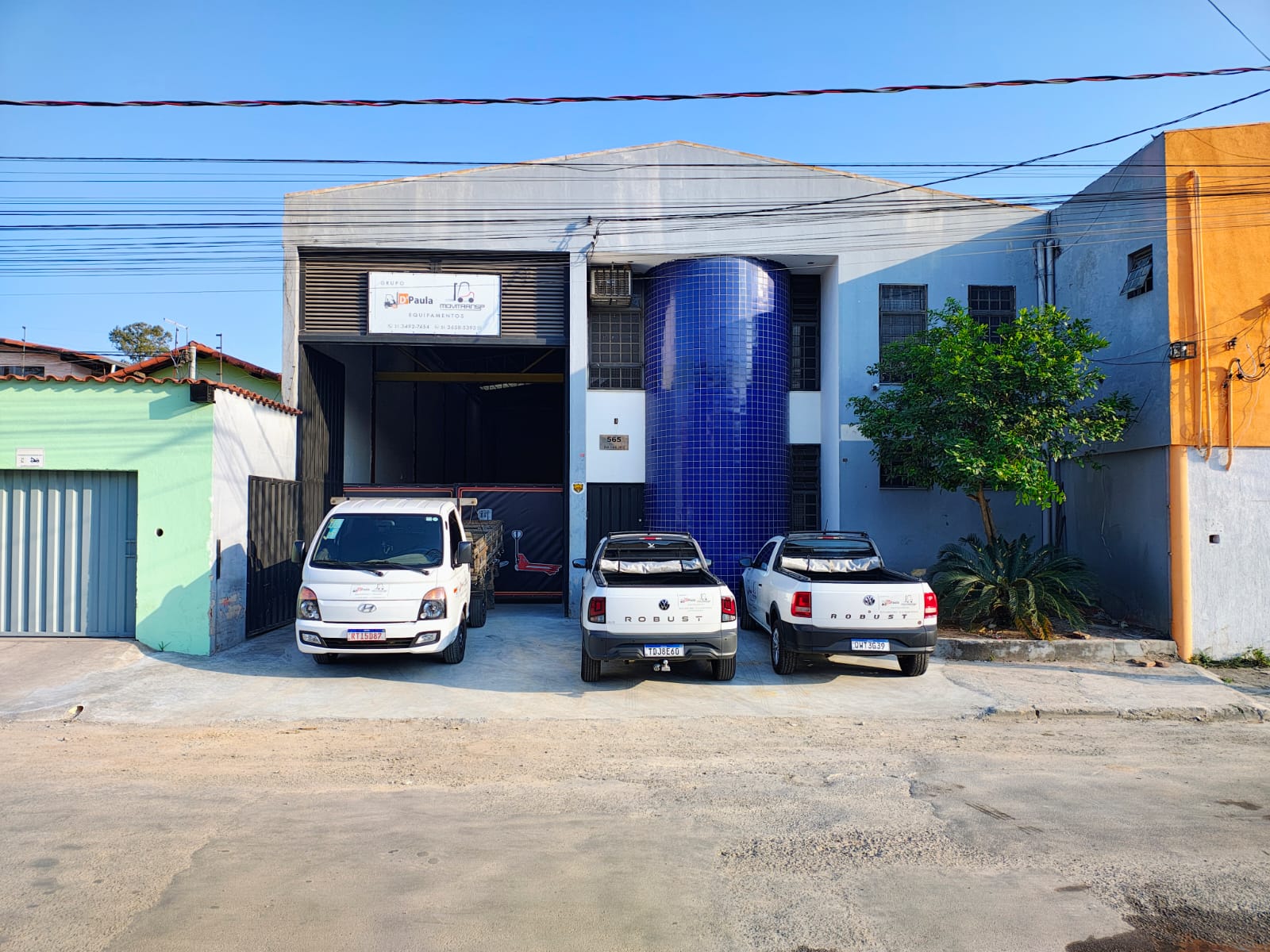 Fachada da Movitransp em Contagem MG
